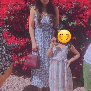 Cynthia Rowley Blue Flower Printed Dress